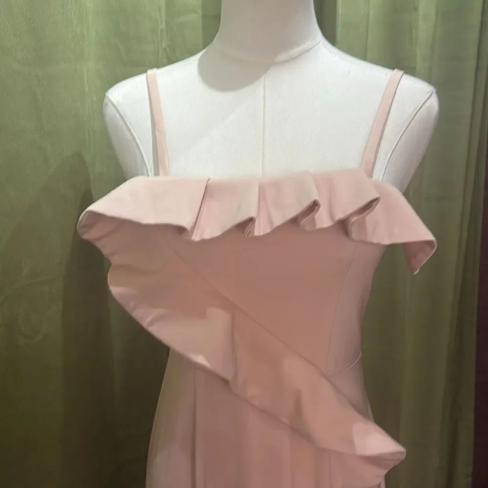NBD  Pink Ruffle maxi Dress, S - Picture 5 of 8